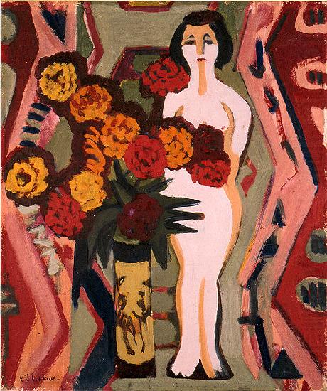 Still life with sculpture, Ernst Ludwig Kirchner